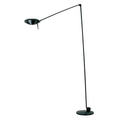 Schwarze Elle LED Stehleuchte von Lumina, modernes Design für Wohnzimmer und Büro.
